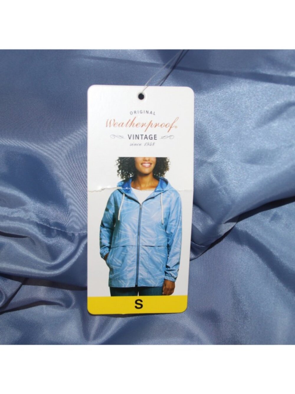 Weatherproof Jacket Sz S Blue Light Blue Hooded 100% Polyumethane Jacket - Picture 10 of 12